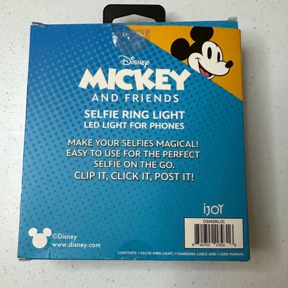 Mickey and Friends Selfie Ring Light LED light clip on selfie ring light - Picture 3 of 9